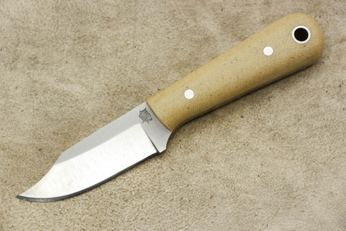 LT Wright Knives Frontier Trapper - O1 Tool Steel - Saber Grind - Snakeskin Micarta - Matte Finish