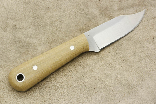 LT Wright Knives Frontier Trapper - O1 Tool Steel - Saber Grind - Snakeskin Micarta - Matte Finish