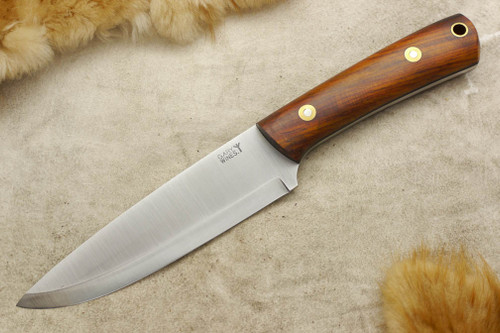 LT Wright Knives Gary Wines Bushcraft Hunter - Scandi Grind - Bocote Handle - Matte Finish / FREE Black Liners! - 1