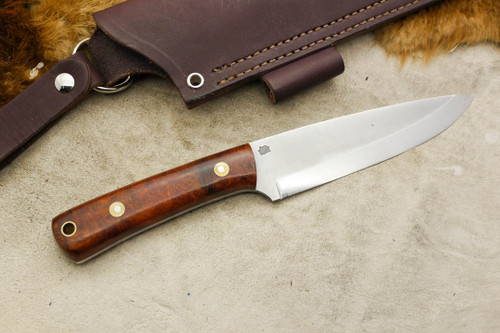 LT Wright Knives Gary Wines Bushcraft Hunter - Scandi Grind - Desert Ironwood - 5 LT Wright Knives Gary Wines Bushcraft Hunter - Scandi Grind - Desert Ironwood - 5