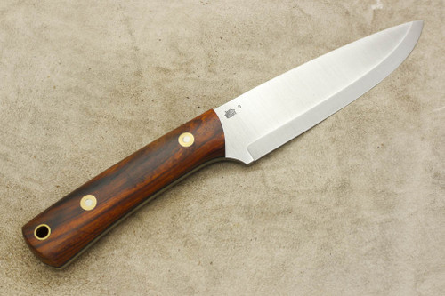 LT Wright Knives Gary Wines Bushcraft Hunter - Scandi Grind - Desert Ironwood / FREE Black Liners! - 4