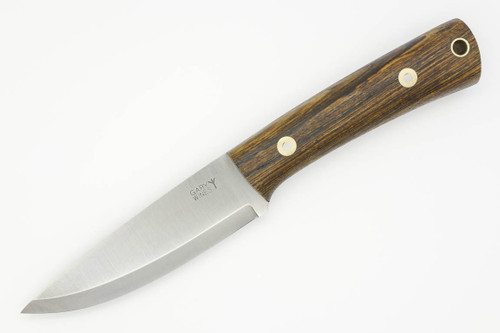 LT Wright Knives Gary Wines Bushcrafter - Scandi Grind - Bocote Handle - Black Liners - Matte - 3