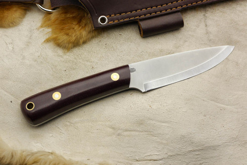 LT Wright Knives Gary Wines Bushcrafter - O1 Steel - Scandi Grind - Double Red Canvas Micarta - Matte Finish LT Wright Knives Gary Wines Bushcrafter - O1 Steel - Scandi Grind - Double Red Canvas Micarta - Matte Finish