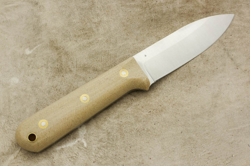 LT Wright Knives Genesis - Saber Grind - Snakeskin Micarta - Matte Finish