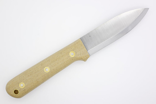LT Wright Knives Genesis - Scandi Grind - A2 Steel - Snakeskin Micarta - Matte Finish