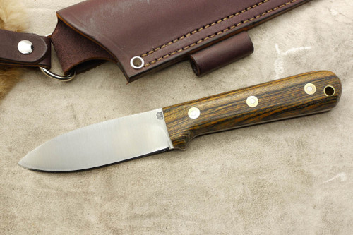 LT Wright Knives Genesis AEB-L Stainless Steel - Convex Grind - Bocote - Brass Corby Bolts - 2