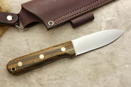 LT Wright Knives Genesis AEB-L Stainless Steel - Convex Grind - Bocote - Brass Corby Bolts - 3