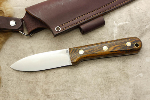 LT Wright Knives Genesis AEB-L Stainless Steel - Convex Grind - Bocote - Brass Corby Bolts - 5