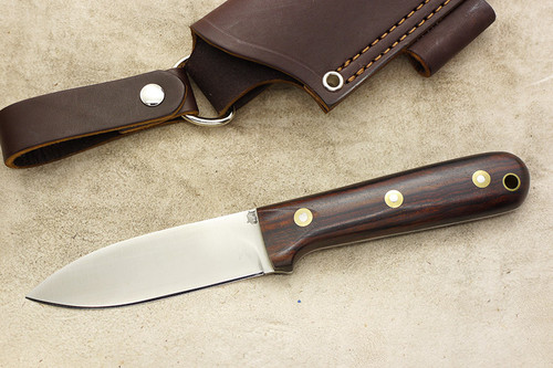 LT Wright Knives Genesis AEB-L Stainless Steel - Convex Grind - Desert Ironwood - 2
