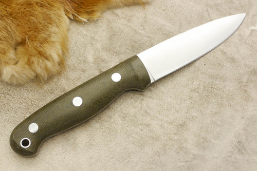 LT Wright Knives GNS - CPM 3V Steel - Convex Grind - Green Canvas Micarta - Matte Finish LT Wright Knives GNS - CPM 3V Steel - Convex Grind - Green Canvas Micarta - Matte Finish