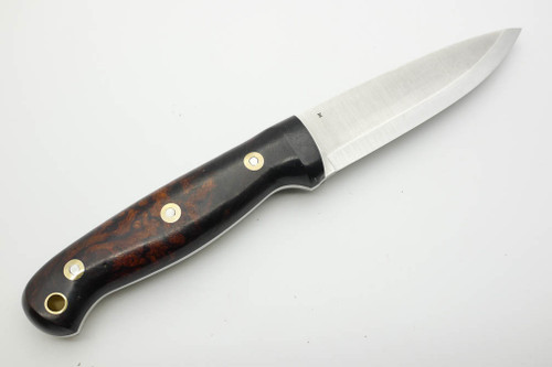 LT Wright Knives GNS - CPM 3V Steel - Scandi Grind - Desert Ironwood Handle - 4 / FREE Black Liners!