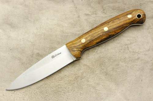 LT Wright Knives GNS - O1 Tool Steel - Saber Grind - Bocote Handle - Brass Corby Bolts - Matte Finish / FREE BLACK LINERS! - 5
