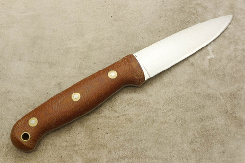 LT Wright Knives GNS Light- AEB-L Stainless Steel - Convex Grind - Natural Canvas Micarta Handle - Matte Finish