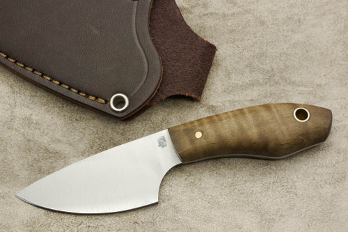 LT Wright Knives JX3 - Convex Grind - Dark Curly Maple - 3