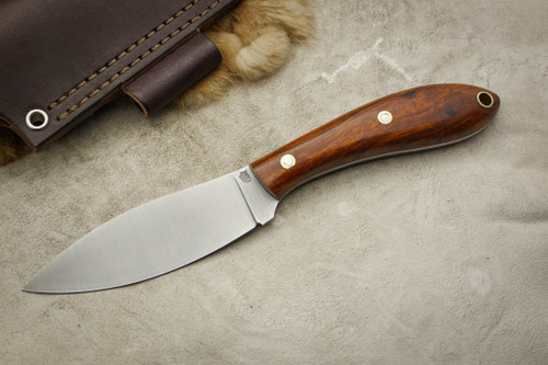 LT Wright Knives Large Northern Hunter - AEB-L Steel - Flat Grind - Desert Ironwood - 5