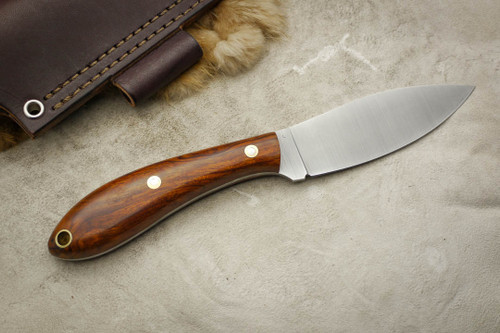 LT Wright Knives Large Northern Hunter - AEB-L Steel - Flat Grind - Desert Ironwood - 5