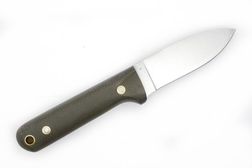 LT Wright Knives Next Gen - A2 Steel - Flat Grind - Green Canvas Micarta - Matte Finish