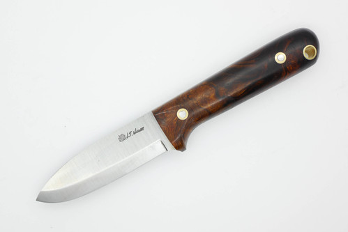 LT Wright Knives Next Gen - Scandi Grind - 3V Steel - Desert Ironwood - 3 / FREE Black Liners!