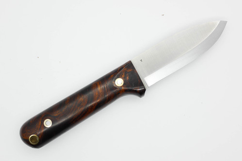 LT Wright Knives Next Gen - Scandi Grind - 3V Steel - Desert Ironwood - 5 / FREE Black Liners!