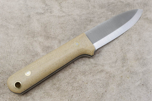 LT Wright Knives Next Gen - Scandi Grind - 3V Steel - Snakeskin Micarta - Black Liners - Matte Finish