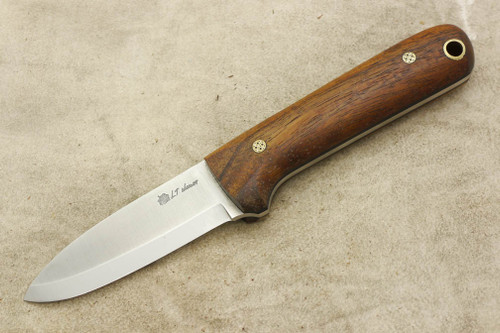 LT Wright Knives Next Gen - Scandi Grind - A2 Steel - Koa Wood Handle - Mosaic Pins / FREE Black Liners! - 2