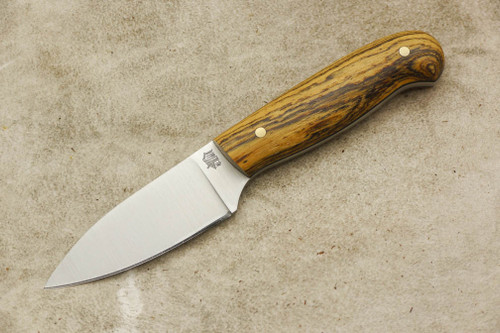 LT Wright Knives Patriot - A2 Tool Steel - Flat Grind - Bocote - 9 / FREE Black Liners!