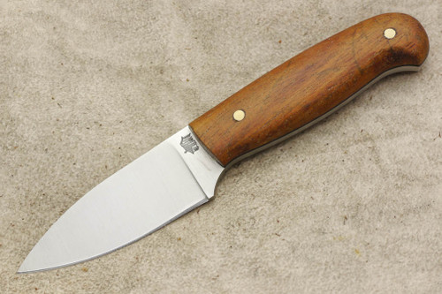 LT Wright Knives Patriot - A2 Tool Steel - Flat Grind - Koa Handle - Matte Finish - 6 / FREE Black Liners!