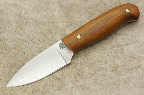 LT Wright Knives Patriot - A2 Tool Steel - Flat Grind - Koa Handle - Matte Finish - 8 / FREE Black Liners!