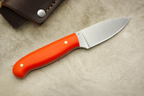 LT Wright Knives Patriot - A2 Steel - Flat Grind - Orange G10 - Matte Finish