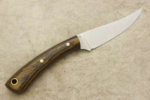 LT Wright Knives Small Swoop - Bocote Handle - Matte Finish / FREE Black Liners - 1