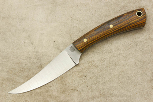 LT Wright Knives Small Swoop - Bocote Handle - Matte Finish / FREE Black Liners - 4
