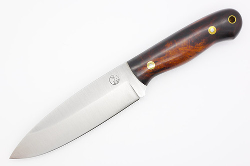 LT Wright Knives Sospes - O1 Steel - Saber Grind - Desert Ironwood - Black Liners - 1 / FREE LINERS!