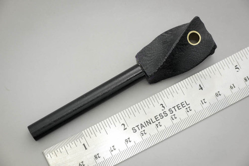 LT Wright Knives: Firesteel w/ Black Canvas Micarta Handle - Swirl Texture