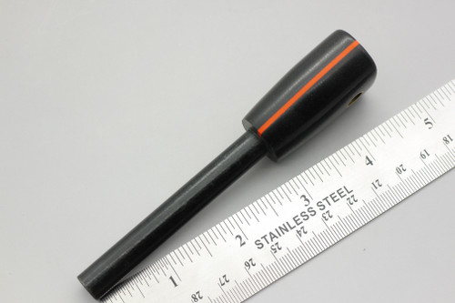 LT Wright Knives: Firesteel w/ Black Canvas Micarta Handle & Orange Liners - Polished Finish