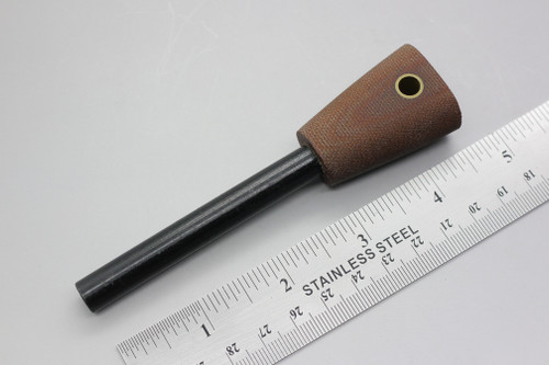 LT Wright Knives: Firesteel w/ Dark Natural Canvas Micarta Handle - Matte Finish