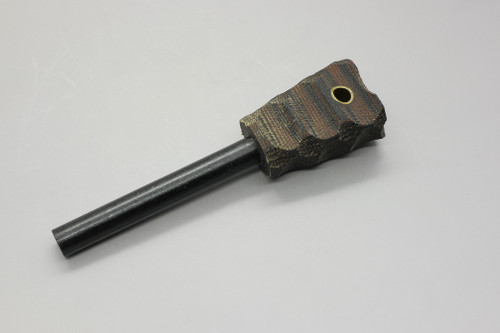 LT Wright Knives: Firesteel w/ Green & Black Canvas Micarta Handle - Mountain Texture