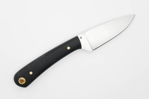 LT Wright Knives Frontier Valley - 3/32" O1 Steel - Flat Grind -  Black Canvas Micarta Handle - Matte Finish