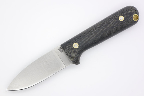 LT Wright Knives Next Gen  - O1 Steel - Flat Grind - Black Canvas Micarta Handle - Matte Finish
