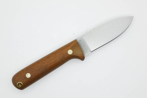 LT Wright Knives Next Gen - O1 Steel - Flat Grind - Natural Canvas Micarta Handle - Matte Finish LT Wright Knives Next Gen - O1 Steel - Flat Grind - Natural Canvas Micarta Handle - Matte Finish