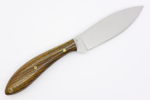 LT Wright Knives: Small Northern Hunter (AEB-L Steel) Flat Grind Fixed Blade Knife w/ Bocote Handle - 2 LT Wright Knives: Small Northern Hunter (AEB-L Steel) Flat Grind Fixed Blade Knife w/ Bocote Handle - 2