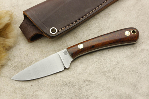 LT Wright Knives: Small Workhorse (Flat Grind) Fixed Blade Knife w/ Desert Ironwood Handle - 5