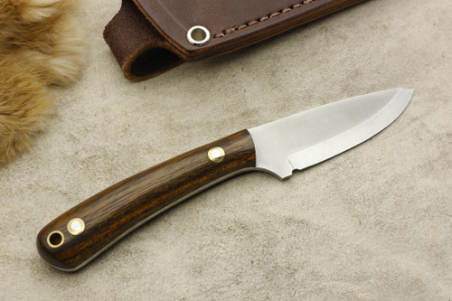 LT Wright Knives: Small Workhorse (Scandi Grind) Fixed Blade Knife w/ Desert Ironwood Handle - 1 LT Wright Knives: Small Workhorse (Scandi Grind) Fixed Blade Knife w/ Desert Ironwood Handle - 1