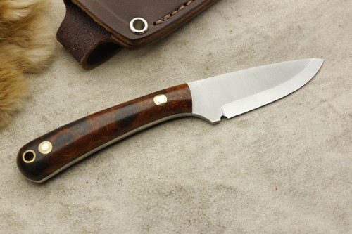 LT Wright Knives: Small Workhorse (Scandi Grind) Fixed Blade Knife w/ Desert Ironwood Handle - 3 LT Wright Knives: Small Workhorse (Scandi Grind) Fixed Blade Knife w/ Desert Ironwood Handle - 3