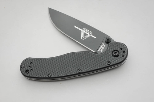 Ontario RAT Model 2 Folding Knife, 3" Stainless Black Blade, Black Nylon Handle - 8861BP