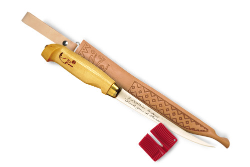 Rapala: 6" Blade Fish'n Fillet Knife With Leather Sheath & Sharpener