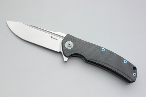 Reate Knives Horizon-CF Folding Pocket Knife w/ Titanium & Black Carbon Fiber Frame/Handle