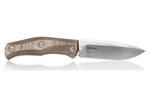 Steel Will Knives Gekko 1510 Fixed Blade - Green Canvas Micarta Handle - Satin 4.33" Blade Steel Will Knives Gekko 1510 Fixed Blade - Green Canvas Micarta Handle - Satin 4.33" Blade