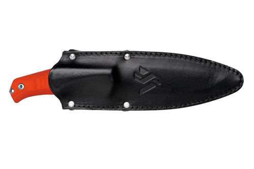 Steel Will Knives Gekko 1533 Fixed Blade - Orange G10 Handle - Drop Point - Satin 5.12" Blade