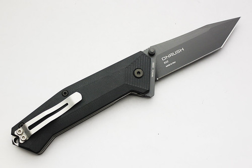 Steel Will Knives Onrush 622 Folding Blade - Black G10 Handle - PVD Coated 3.75" Blade