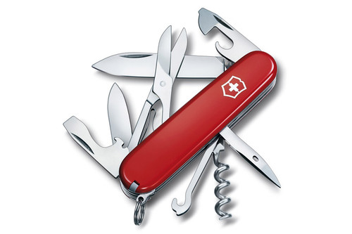 Swiss Army CLIMBER - Red w/ Nylon Belt Pouch - Black